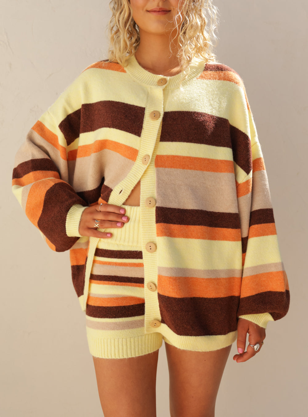 Butter Brown Knit Short