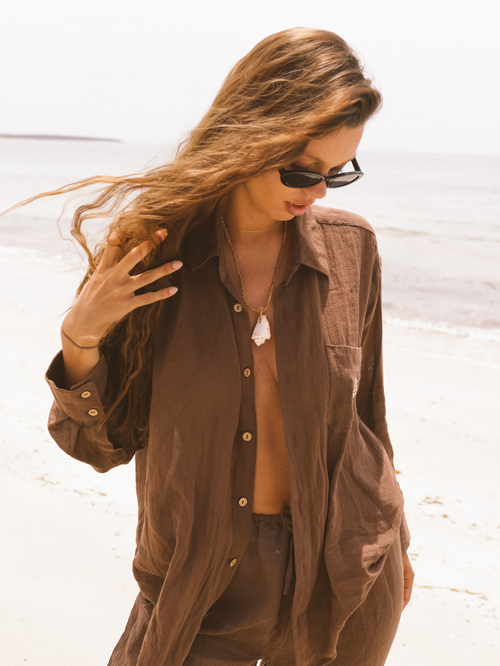 Latte Ramie Shirt