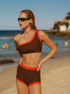 Cherry Cola Reversible Swim Short
