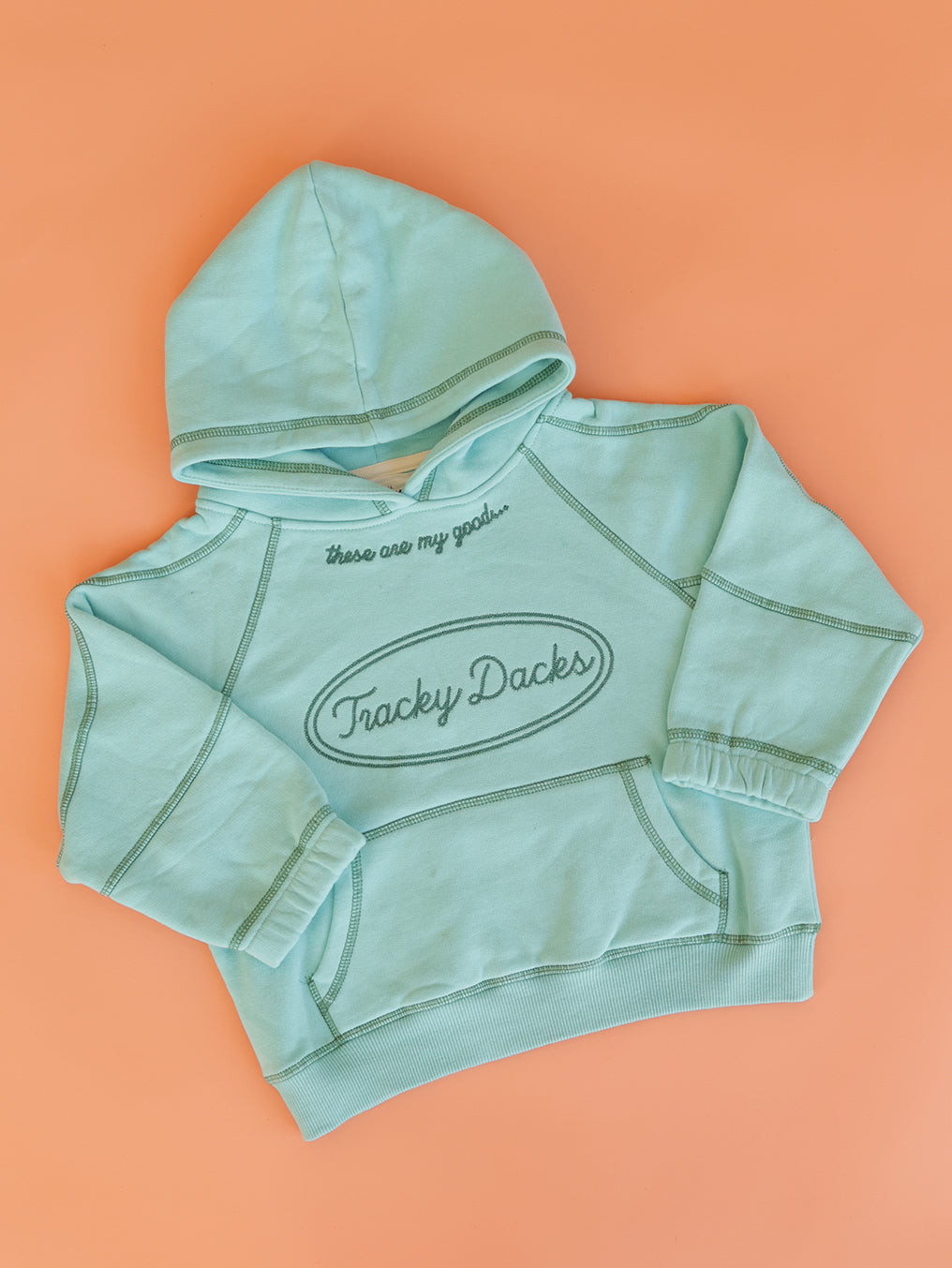 Good Tracky Dacks Aqua Hoodie